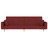 Sofá-cama 2 Lugares com Duas Almofadas Tecido Vermelho Tinto