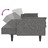 Sofá-cama 2 Lugares com Duas Almofadas Tecido Cinzento-claro