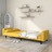 Sofá-cama 2 Lugares com Duas Almofadas Tecido Amarelo