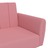 Sofá-cama de 2 Lugares Veludo Rosa