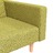 Sofá-cama 2 Lugares com Duas Almofadas Tecido Verde