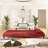 Sofá-cama 2 Lugares com Duas Almofadas Veludo Vermelho Tinto