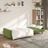 Sofá-cama de 2 Lugares Veludo Verde-claro