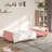 Sofá-cama de 2 Lugares Veludo Rosa