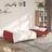 Sofá-cama de 2 Lugares Veludo Vermelho Tinto