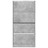 Sapateira C/ 4 Gavetas Articuladas 80x21x163,5 cm Cinza Cimento