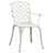 Cadeiras de Jardim 6 pcs Alumínio Fundido Branco