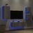 Móveis de Parede para Tv com Luzes LED Cinzento Sonoma 4 pcs