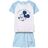 Pijama Infantil Mickey Mouse Azul Claro 18 Meses
