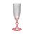 Copo de Champanhe Cor de Rosa Transparente Vidro 6 Unidades (180 Ml)