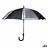 Guarda-chuva Preto Transparente Metal Tecido 96 X 96 X 84,5 cm (24 Unidades)