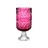 Vaso Lapidado Rosa-escuro Cristal 13 X 26,5 X 13 cm (6 Unidades)