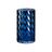 Vaso Lapidado Espiga Azul Cristal 11,3 X 19,5 X 11,3 cm (6 Unidades)
