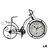 Tafelklok Bicicleta Preto Metal 33 X 22,5 X 4,2 cm (4 Unidades)