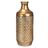 Vaso Dourado Metal 16 X 42 X 16 cm (4 Unidades) com Relevo