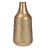 Vaso Dourado Metal 21 X 44 X 21 cm (4 Unidades) com Relevo