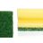 Conjunto de Esfregões Amarelo Verde Poliuretano Fibra Abrasiva 4 Peças (11 Unidades)