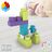 Jogo de Construção Color Block Trendy Cubo 35 Peças (6 Unidades)