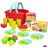 Conjunto de Alimentos de Brincar Colorbaby Equipamentos e Utensílios de Cozinha 33 Peças (12 Unidades)