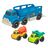 Camião Portaveículos e Carros Motor Town Leve Som 30,5 X 11 X 11 cm (4 Unidades)