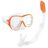 óculos de Mergulho com Tubo Intex Wave Rider Laranja (6 Unidades)
