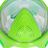 Máscara de Mergulho Aquasport Verde XS (4 Unidades)