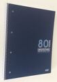 Caderno A4 Quadriculado 80 Folhas Capa Azul Frm